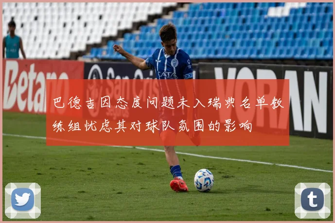 巴德吉因态度问题未入瑞典名单教练组忧虑其对球队氛围的影响